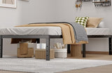 Metal Bed Frame Full Size – 14 Inch Heavy-Duty Full Platform Bed Frame No Box Spring Needed, Easy Assembly, Noise-Free, Sturdy Mattress Foundation, Underbed Storage Space